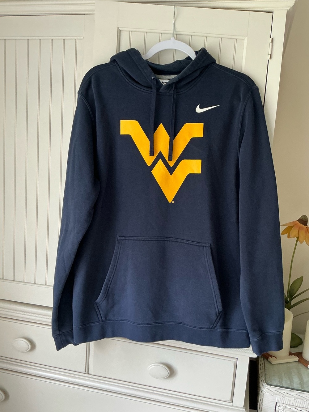 Men’s Nike WVU West Virginia University Hoodie Sweatshirt - Size Large 🏔️